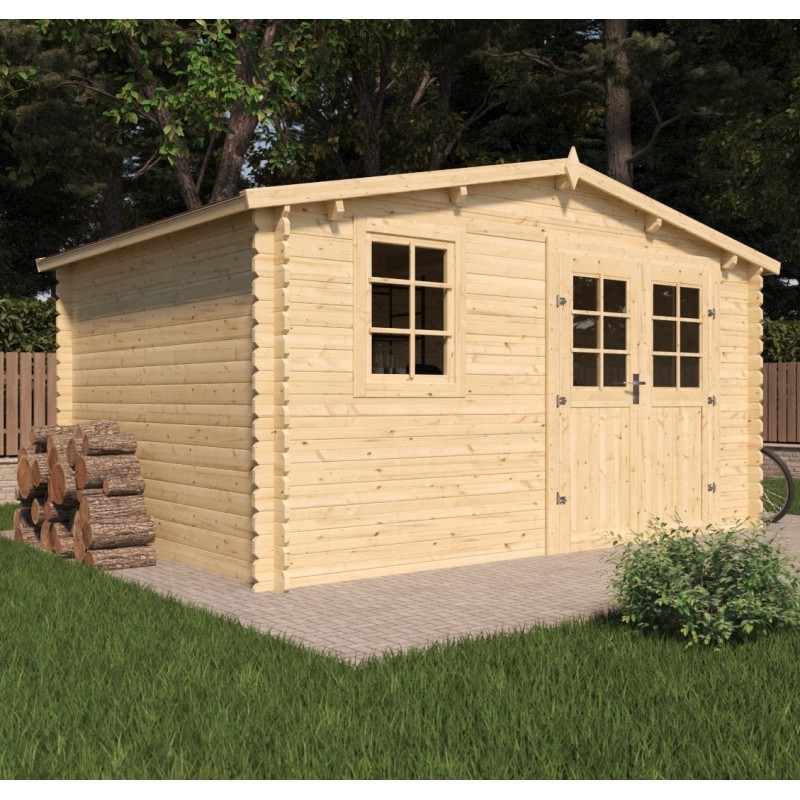 Cerland Abri de jardin bois 15 à 20 m² Bois massif Marron 15.8m² Cerland Abri de jardin bois 15 à 20 m² Bois massif Marron 15.8m²