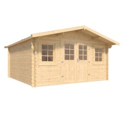 Cerland Abri de jardin bois 15 à 20 m² Bois massif Marron 16m²