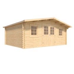 Cerland Abri de jardin bois 15 à 20 m² Bois massif Marron 20m²