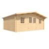 Cerland Abri de jardin bois 15 à 20 m² Bois massif Marron 20m²
