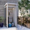 Everbox Abri de jardin résine PVC (polychlorure de vinyle) + XPS (polystyrène extrudé) Gris 1,1m²
