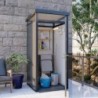 Everbox Abri de jardin résine PVC (polychlorure de vinyle) + XPS (polystyrène extrudé) Gris 1,1m²