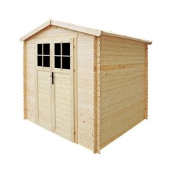 Timbela Abri de jardin bois moins de 5 m² Bois massif Marron 4m²