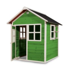 Exit Toys Cabanes enfants Bois massif Vert