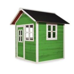 Exit Toys Cabanes enfants Bois massif Vert