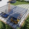 Carport Aluminium Gris 30m²