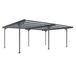 Carport Aluminium Gris 30m²