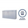 Absco Abri pour vélos Acier galvanisé Gris 1.7m²