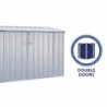 Absco Abri pour vélos Acier galvanisé Gris 1.7m²