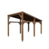 Cerland Carport Bois massif Marron 15.50m²