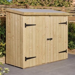 Rowlinson Coffre de jardin Bois massif Marron
