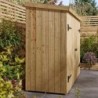 Rowlinson Coffre de jardin Bois massif Marron