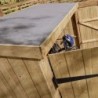 Rowlinson Coffre de jardin Bois massif Marron