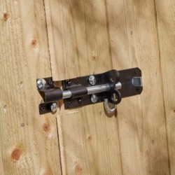 Rowlinson Coffre de jardin Bois massif Marron