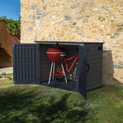 Duramax Abri de jardin résine PVC Gris
