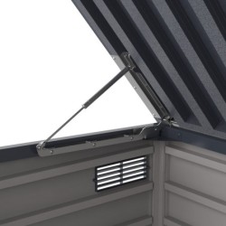 Duramax Abri de jardin résine PVC Gris