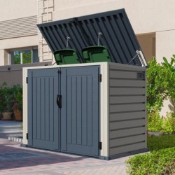 Duramax Abri de jardin résine PVC Gris