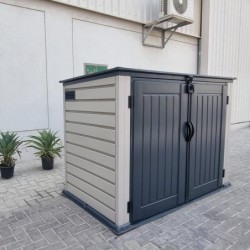 Duramax Abri de jardin résine PVC Gris