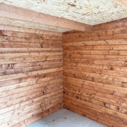 Gardy Shelter Abri de jardin bois 5 à 10 m² Bois massif Marron 9m²