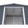Duramax Abri de jardin métal Métal + 3 couches peinture Gris 4.78m²