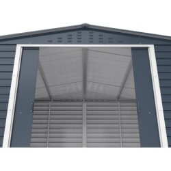 Duramax Abri de jardin métal Métal + 3 couches peinture Gris 7.81m²