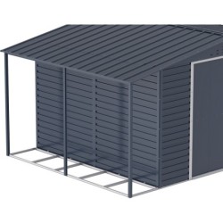Duramax Abri de jardin métal Métal + 3 couches peinture Gris 9.75m²