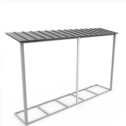Duramax Abri de jardin métal Métal + 3 couches peinture Gris 9.75m²