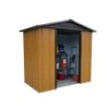 Yardmaster Abri de jardin métal Acier galvanisé Marron 2.77m²