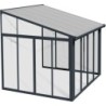 Canopia by Palram Vérandas Polycarbonate sur structure aluminium Gris 9.4m²