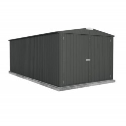 Absco Garage métal Acier galvanisé Gris