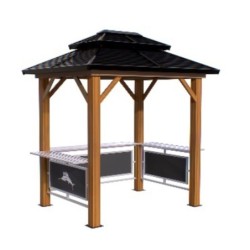 Sojag Tonnelles de jardin Aluminium Gris 3.67m²
