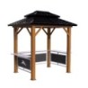 Sojag Tonnelles de jardin Aluminium Gris 3.67m²