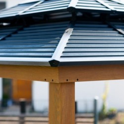 Sojag Tonnelles de jardin Aluminium Gris 3.67m²