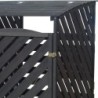 Arbour Coffre de jardin Bois massif Noir 1.32m²
