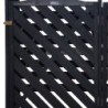 Arbour Coffre de jardin Bois massif Noir 1.32m²