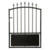 X-Metal Portillons en acier Fer Noir