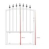 X-Metal Portillons en acier Fer Noir