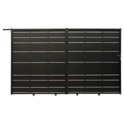 X-Metal Portails en acier Fer Noir