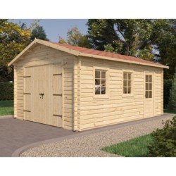 Eden Partenaire Jardin Garage bois Bois Marron 22m²