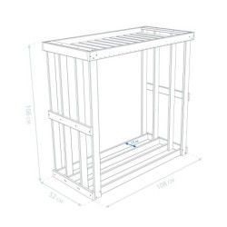 Westmann Accessoires abris Bois massif Gris