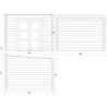 Gardy Shelter Abri de jardin bois 5 à 10 m² Bois massif Marron 9m²
