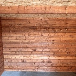 Gardy Shelter Abri de jardin bois 5 à 10 m² Bois massif Marron 9m²