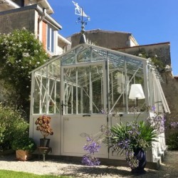 Lams Serre de jardin en verre Blanc 8.4m²