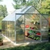 Halls Serre de jardin en polycarbonate Gris 11.5m²