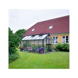 Juliana Serre de jardin en polycarbonate Gris 8.8m²