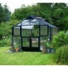 Juliana Serre de jardin en polycarbonate Gris 8.8m²