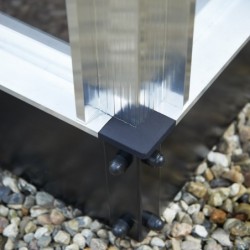 Juliana Serre de jardin en polycarbonate Gris 8.8m²