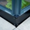 Juliana Serre de jardin en polycarbonate Gris 8.8m²