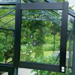 Juliana Serre de jardin en polycarbonate Gris 8.8m²