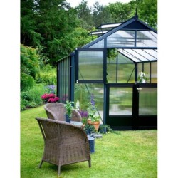 Juliana Serre de jardin en polycarbonate Gris 10.9m²